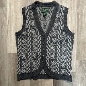 Woolrich Gray Patterned Knit Vest